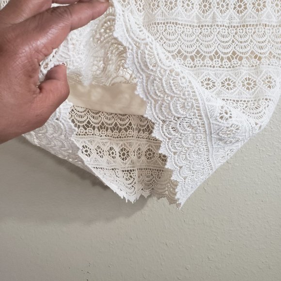 Maurices Cream/Ivory Crochet Pencil Skirt Size XL - Picture 7 of 10